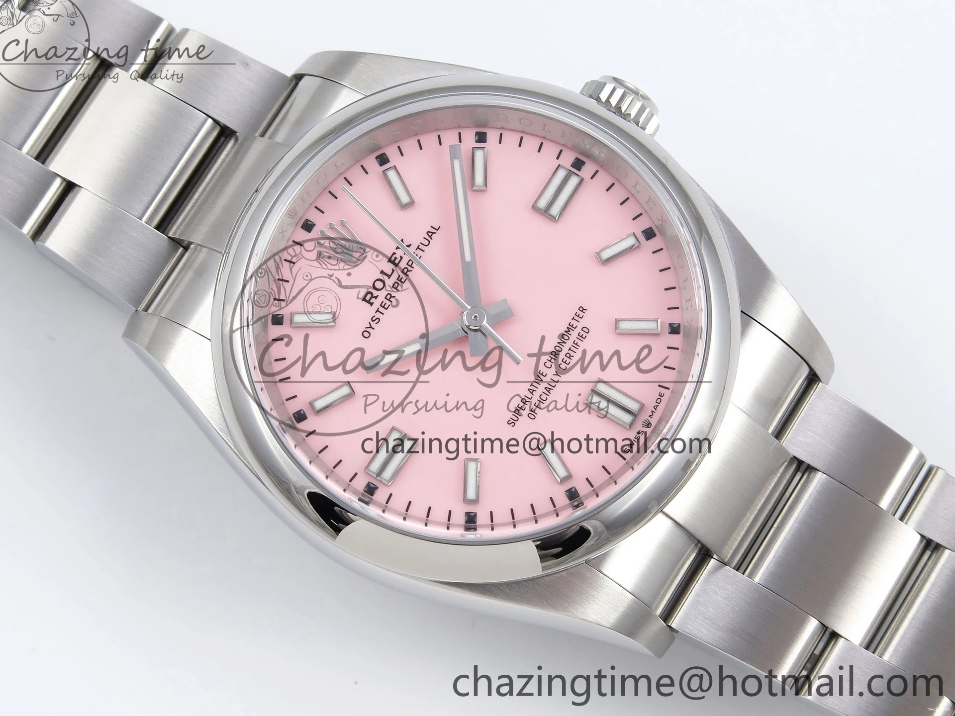 Edition Dial on Clean VR3230 Pink 36mm Perpetual Bracelet Best 904L 1:1 126000 Steel Oyster SS 0131